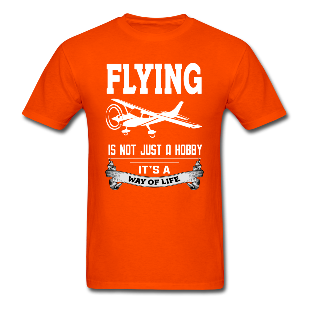 Flying - Way Of Life - White - Unisex Classic T-Shirt - orange