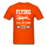 Flying - Way Of Life - White - Unisex Classic T-Shirt - orange