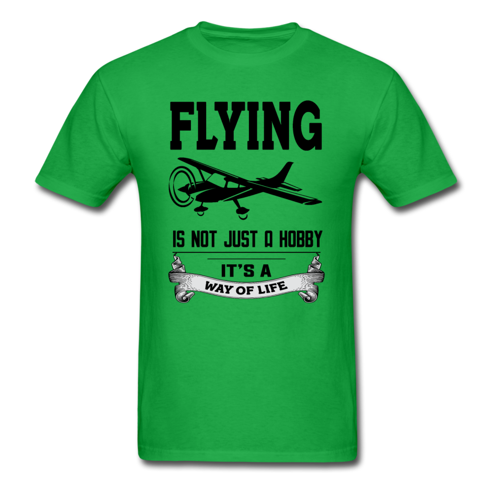 Flying - Way Of Life - Black - Unisex Classic T-Shirt - bright green