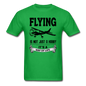 Flying - Way Of Life - Black - Unisex Classic T-Shirt - bright green