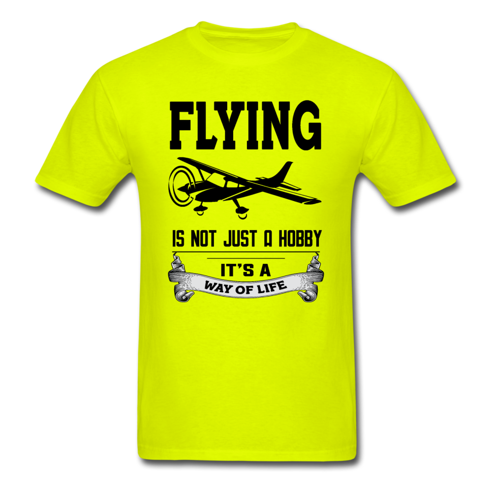 Flying - Way Of Life - Black - Unisex Classic T-Shirt - safety green