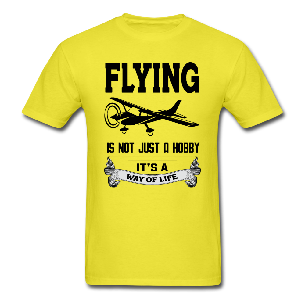 Flying - Way Of Life - Black - Unisex Classic T-Shirt - yellow