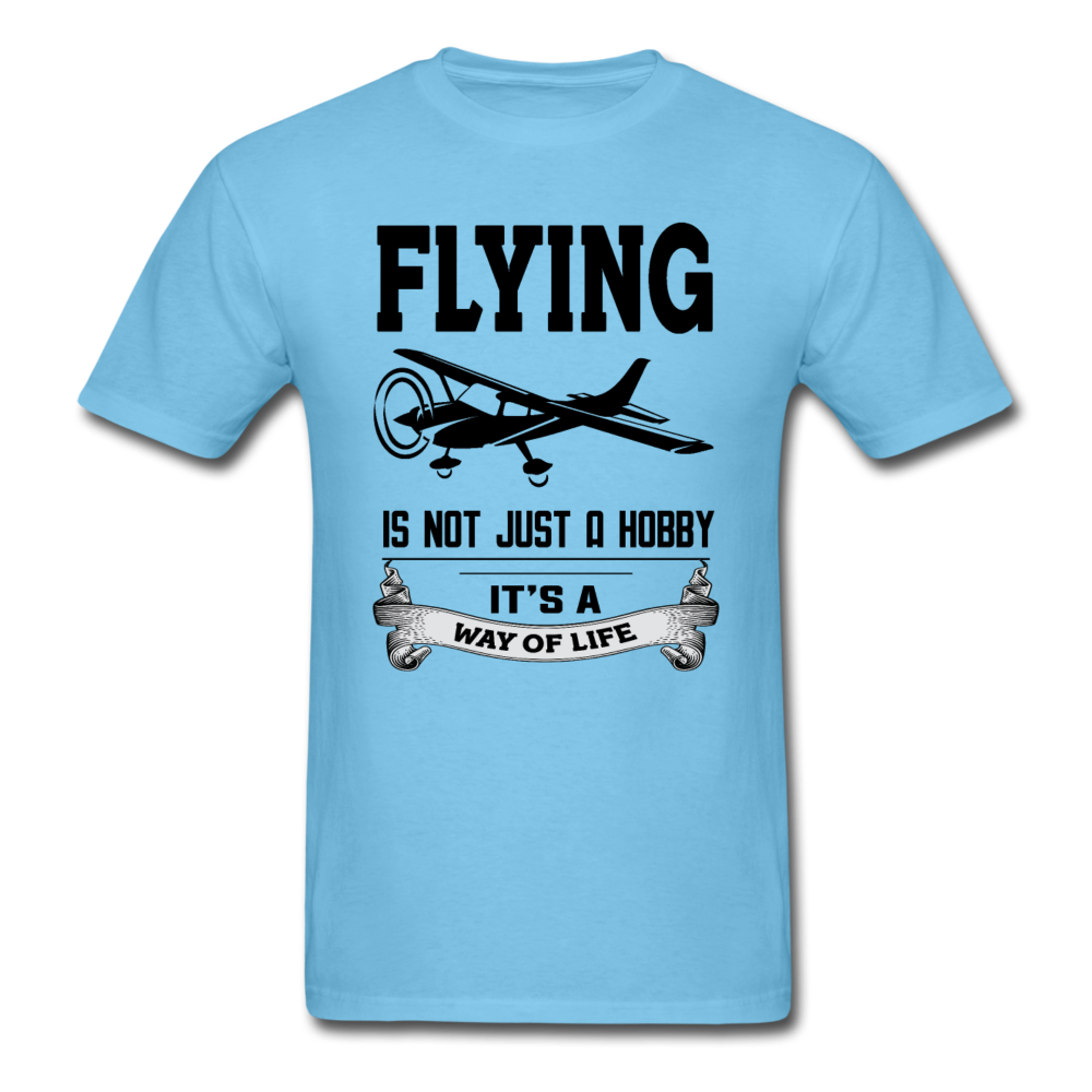 Flying - Way Of Life - Black - Unisex Classic T-Shirt - aquatic blue