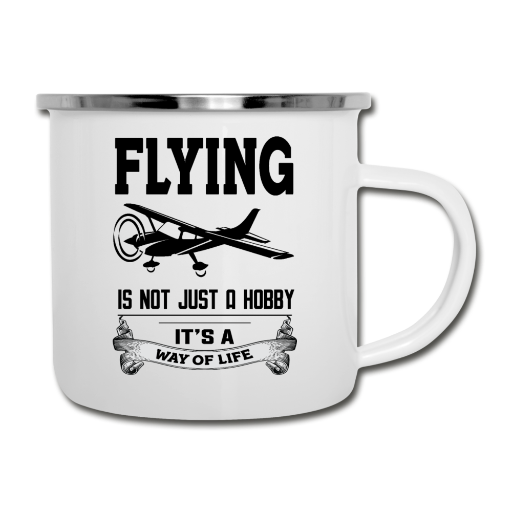 Flying - Way Of Life - Black - Camper Mug - white