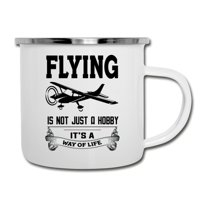 Flying - Way Of Life - Black - Camper Mug - white