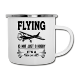 Flying - Way Of Life - Black - Camper Mug - white