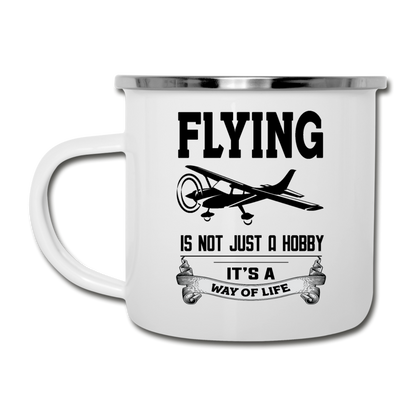 Flying - Way Of Life - Black - Camper Mug - white