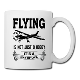 Flying - Way Of Life - Black - Coffee/Tea Mug - white