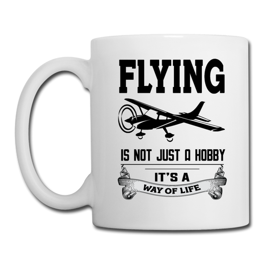 Flying - Way Of Life - Black - Coffee/Tea Mug - white