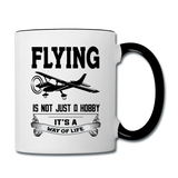 Flying - Way Of Life - Black - Contrast Coffee Mug - white/black