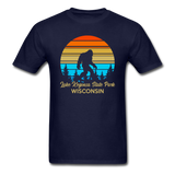 Bigfoot - WI - Lake Kegonsa - Unisex Classic T-Shirt - navy