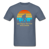 Bigfoot - WI - Lake Kegonsa - Unisex Classic T-Shirt - denim