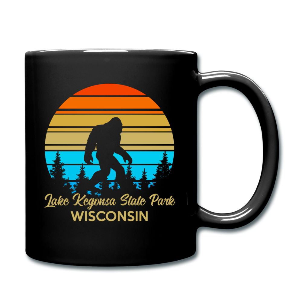 Bigfoot - WI - Lake Kegonsa - Full Color Mug - black