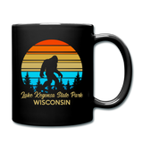 Bigfoot - WI - Lake Kegonsa - Full Color Mug - black