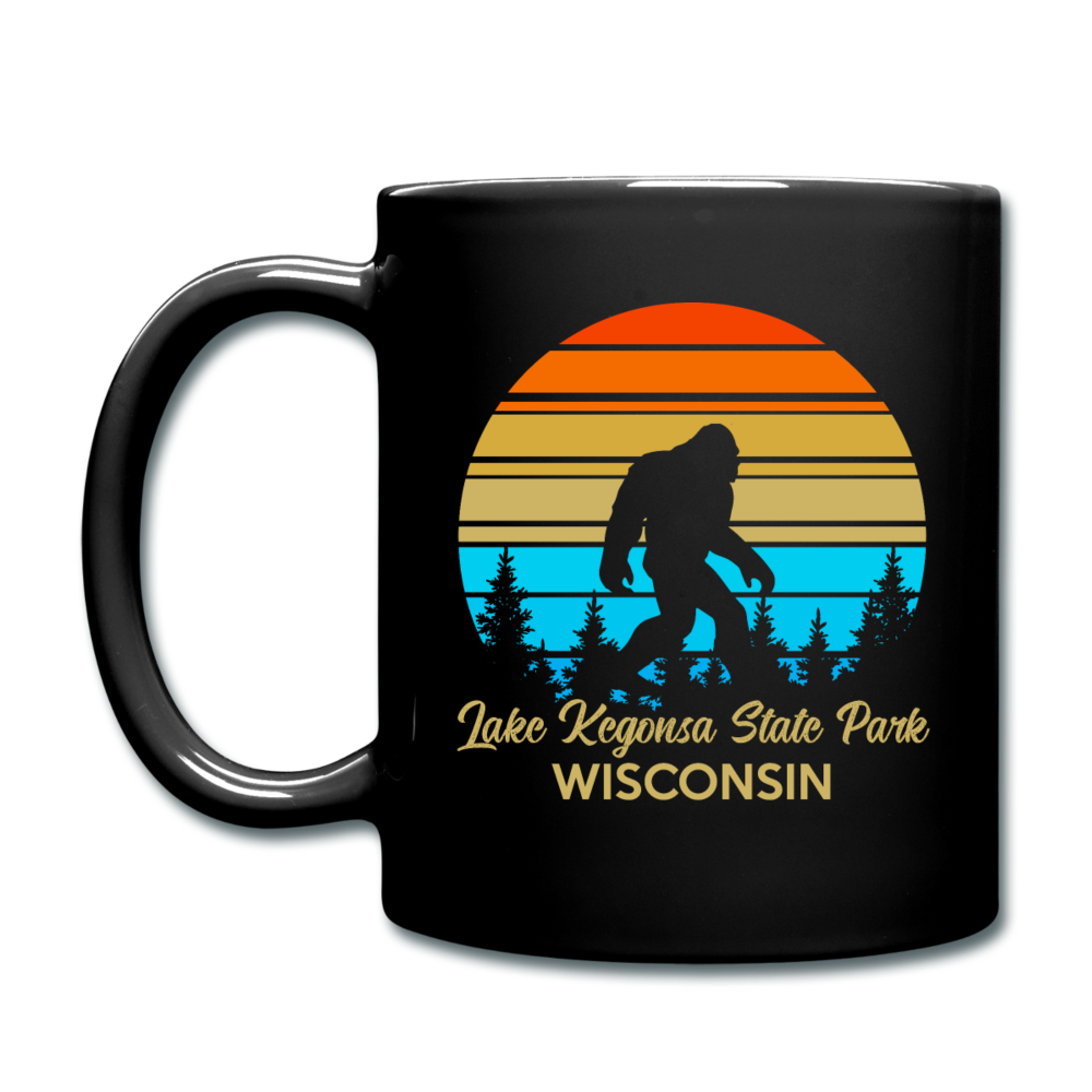 Bigfoot - WI - Lake Kegonsa - Full Color Mug - black