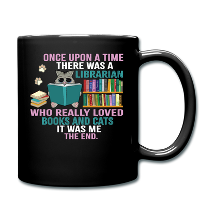 Librarian - Books And Cats - Full Color Mug - black