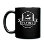 Flying Is Fun Badge - White - Full Color Mug - black