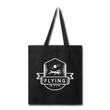 Flying Is Fun Badge - White - Tote Bag - black