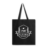 Flying Is Fun Badge - White - Tote Bag - black