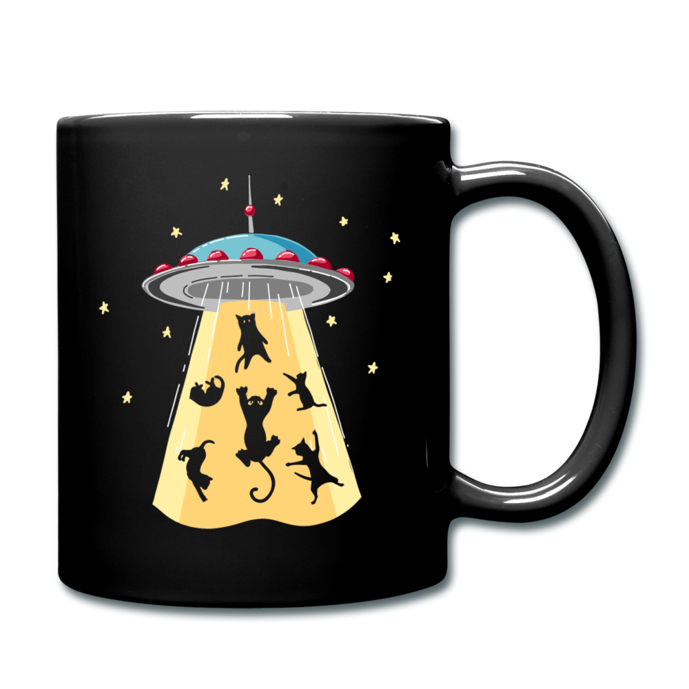 Cats - UFO - Full Color Mug - black