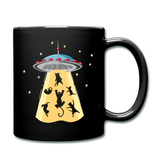 Cats - UFO - Full Color Mug - black