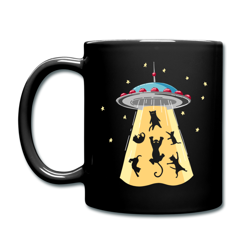 Cats - UFO - Full Color Mug - black