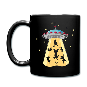 Cats - UFO - Full Color Mug - black