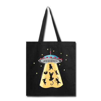 Cats - UFO - Tote Bag - black