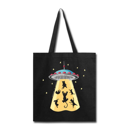 Cats - UFO - Tote Bag - black