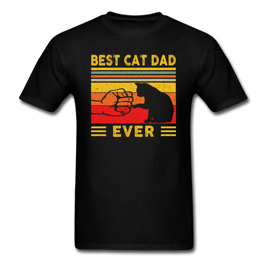 Best Cat Dad Ever - Fist Bump - Unisex Classic T-Shirt - black