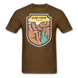 Grand Canyon - Badge - Unisex Classic T-Shirt - brown