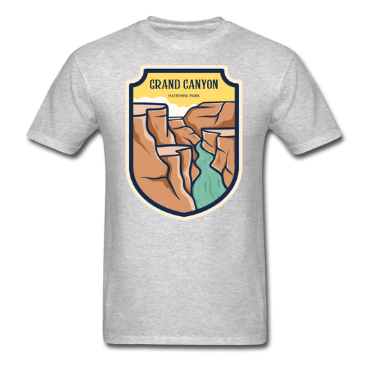 Grand Canyon - Badge - Unisex Classic T-Shirt - heather gray