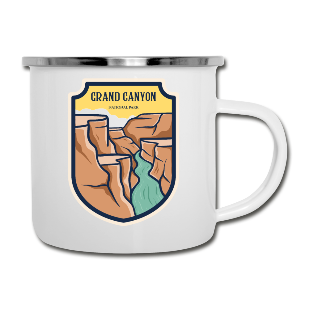 Grand Canyon - Badge - Camper Mug - white