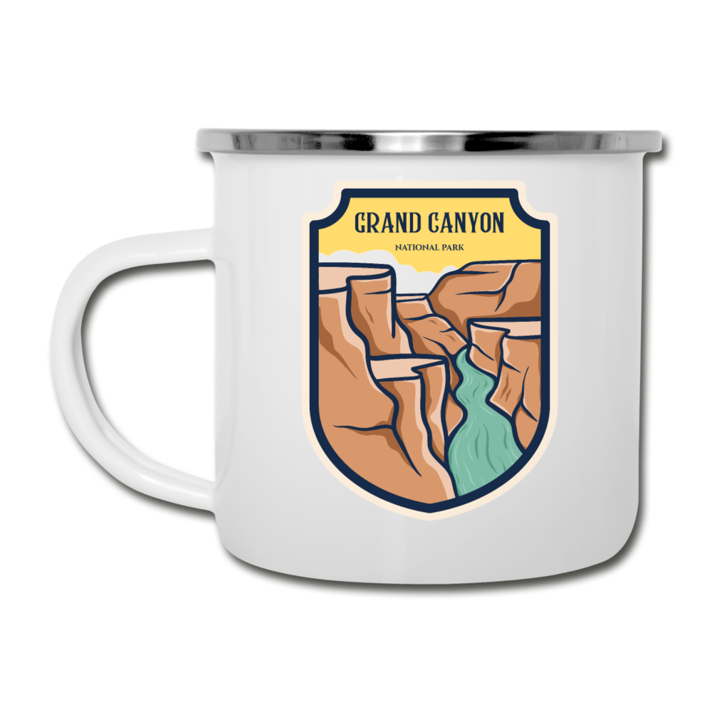 Grand Canyon - Badge - Camper Mug - white