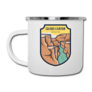 Grand Canyon - Badge - Camper Mug - white
