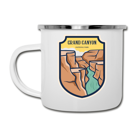 Grand Canyon - Badge - Camper Mug - white