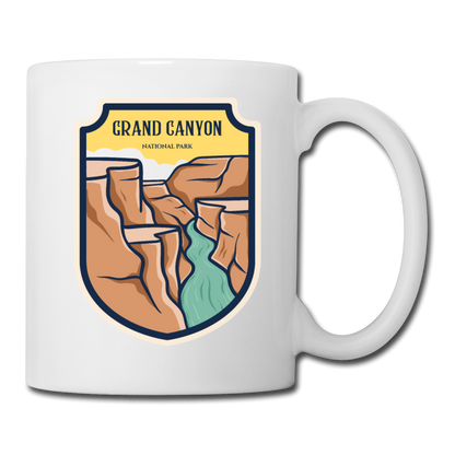 Grand Canyon - Badge - Coffee/Tea Mug - white