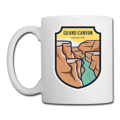 Grand Canyon - Badge - Coffee/Tea Mug - white