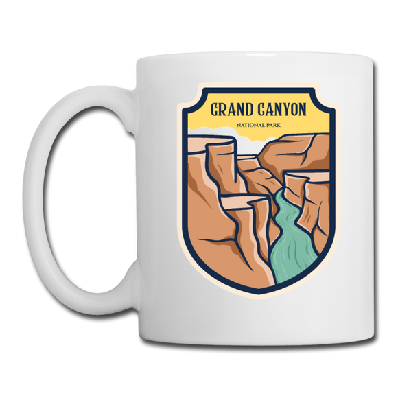 Grand Canyon - Badge - Coffee/Tea Mug - white