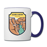 Grand Canyon - Badge - Contrast Coffee Mug - white/cobalt blue