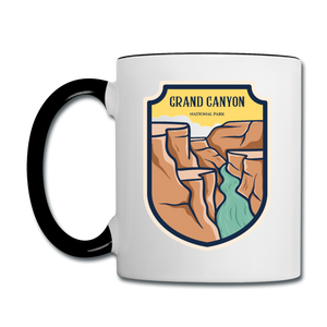 Grand Canyon - Badge - Contrast Coffee Mug - white/black