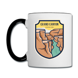 Grand Canyon - Badge - Contrast Coffee Mug - white/black