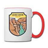 Grand Canyon - Badge - Contrast Coffee Mug - white/red