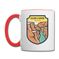 Grand Canyon - Badge - Contrast Coffee Mug - white/red