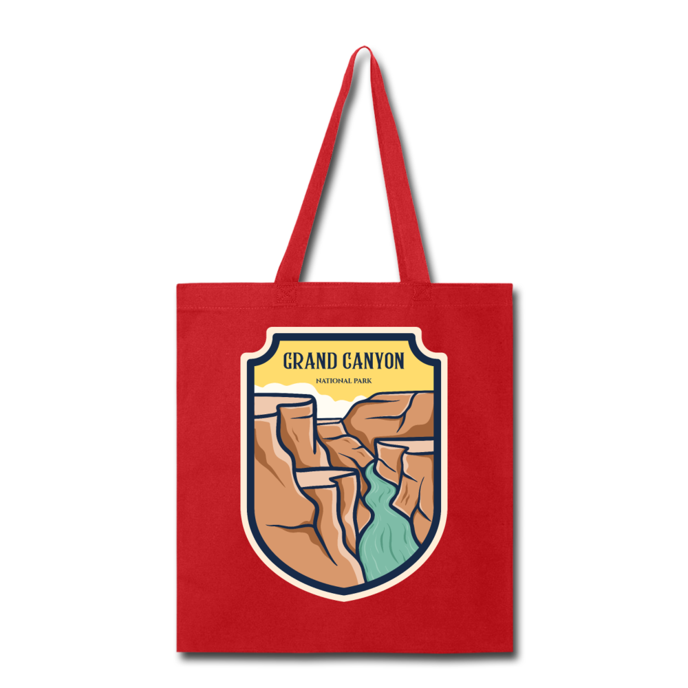 Grand Canyon - Badge - Tote Bag - red