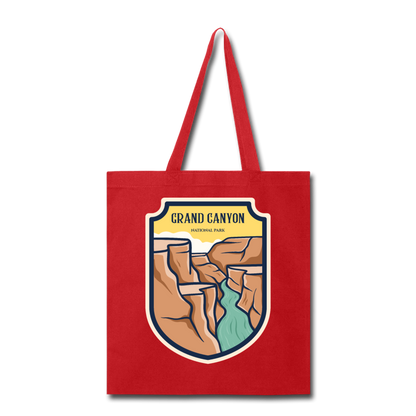 Grand Canyon - Badge - Tote Bag - red