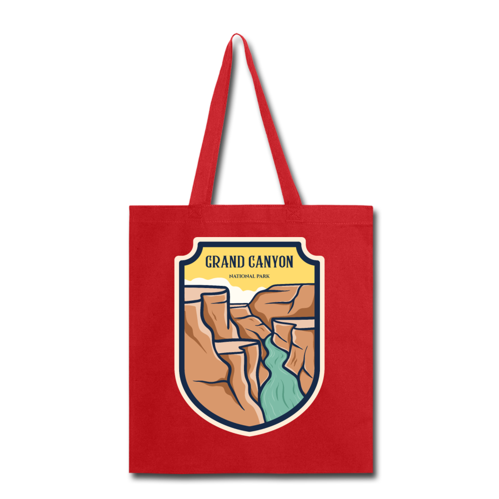 Grand Canyon - Badge - Tote Bag - red