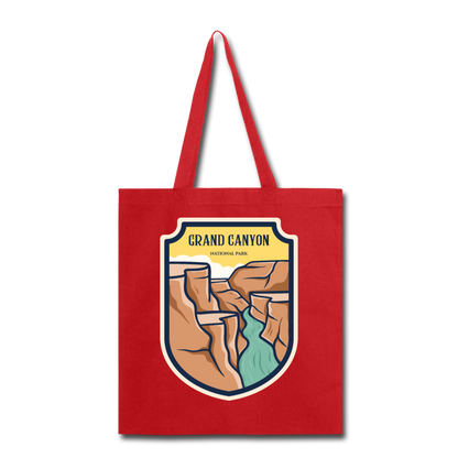 Grand Canyon - Badge - Tote Bag - red