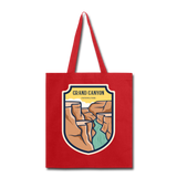 Grand Canyon - Badge - Tote Bag - red