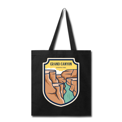 Grand Canyon - Badge - Tote Bag - black